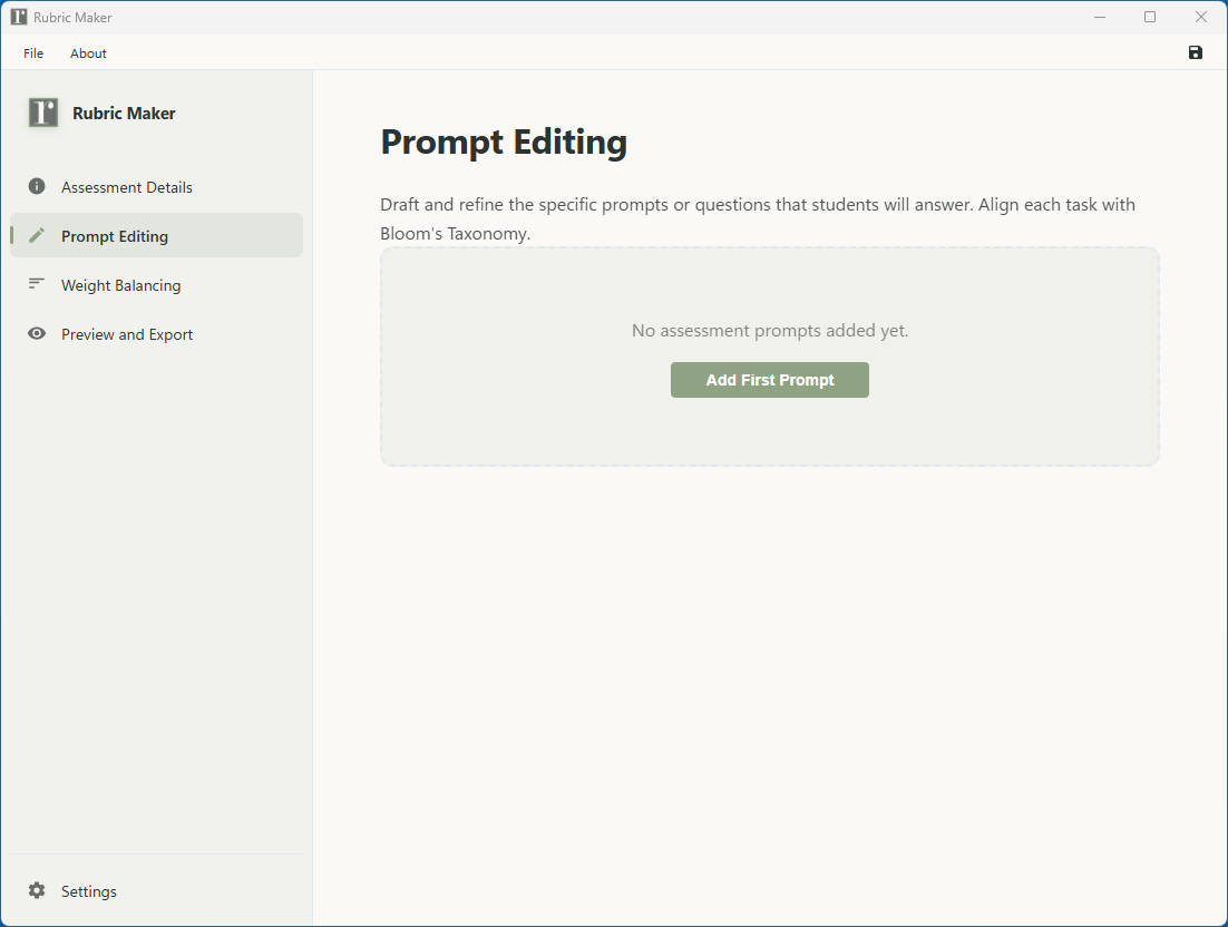 Rubric Maker Screenshot 2